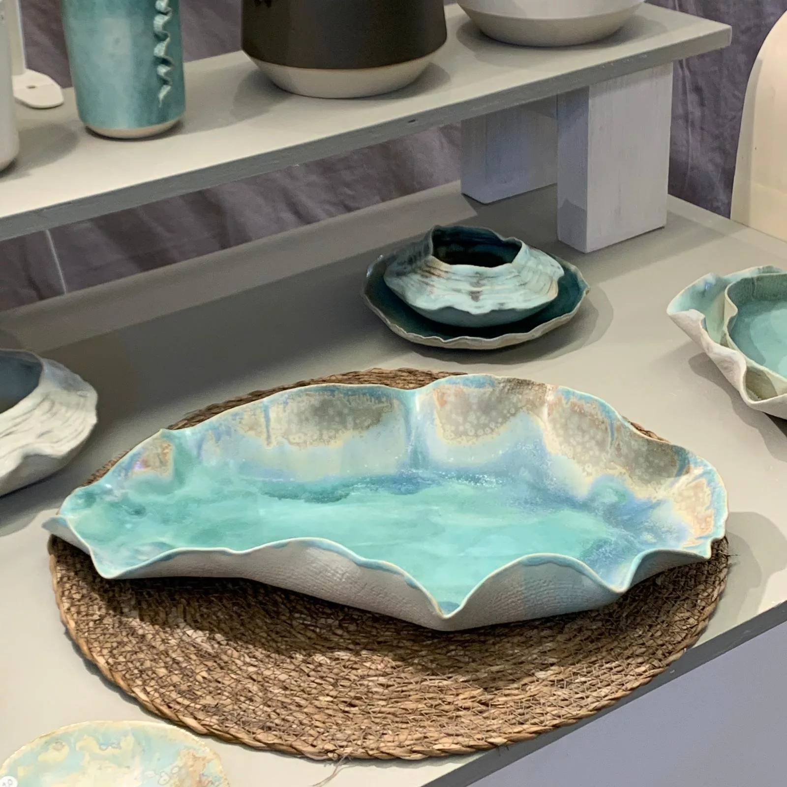 Grande coupe décorative